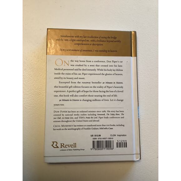 90 Minutes in Heaven A True Story of Death and Life Don Piper HARDBACK - Picture 2 of 2